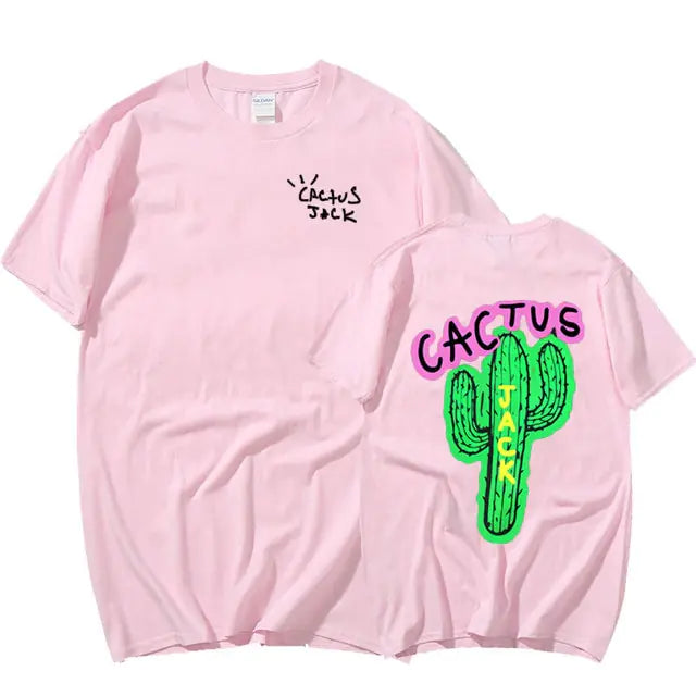 Cactus Print Couple Harajuku T-Shirts